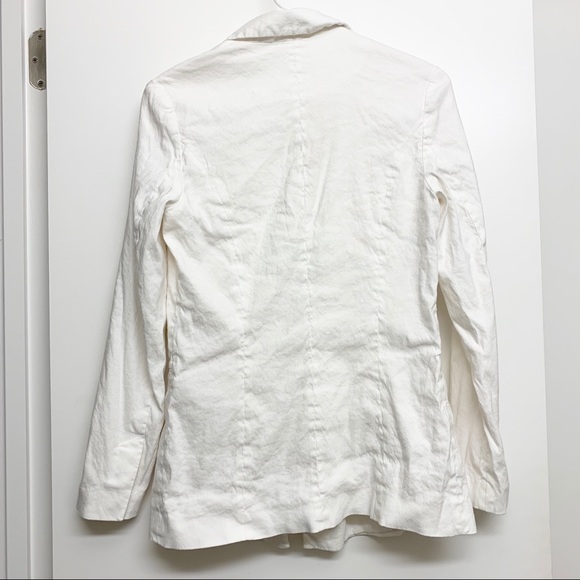 Leith double breasted Linen Blend Blazer - Picture 4 of 5